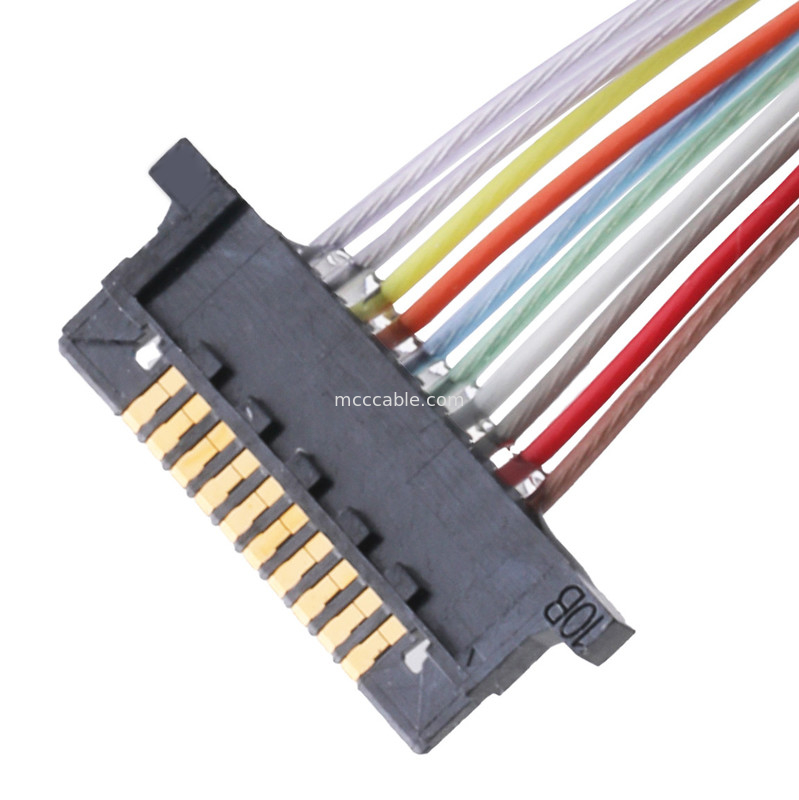 Koaxialkabel-Verbindungsstück Lvds für Neigung 10 Lcd-Monitor-DW-5 20598-010T-02 0.5mm Pin