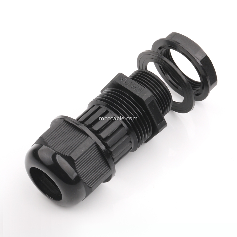M25 Industriewasserdichte Steckdose mit 3Pin/4Pin/6Pin/7Pin/8Pin unterstützt kundenspezifische Drahtverarbeitung OEM/ODM