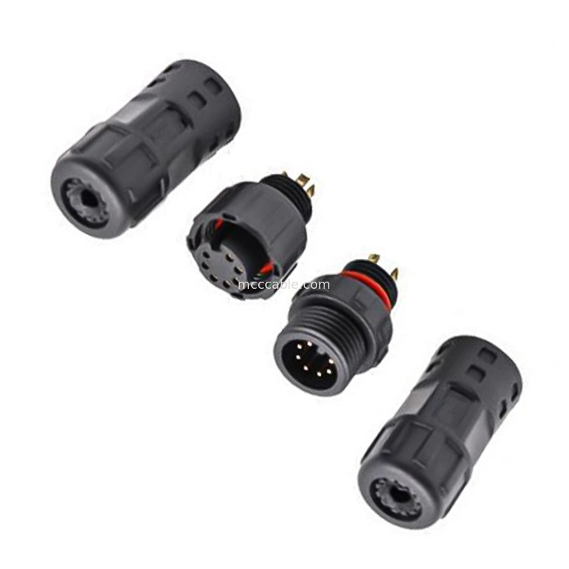 Wasserdichtes 8-Stift-Rundverbindungsgerät für Industriezwecke