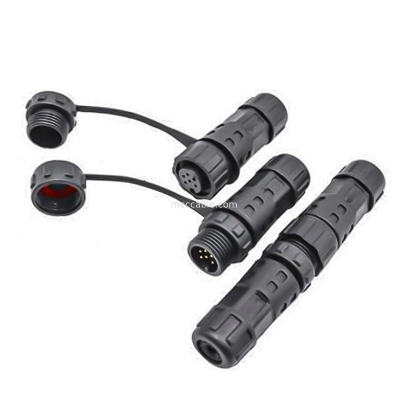 Wasserdichtes 8-Stift-Rundverbindungsgerät für Industriezwecke