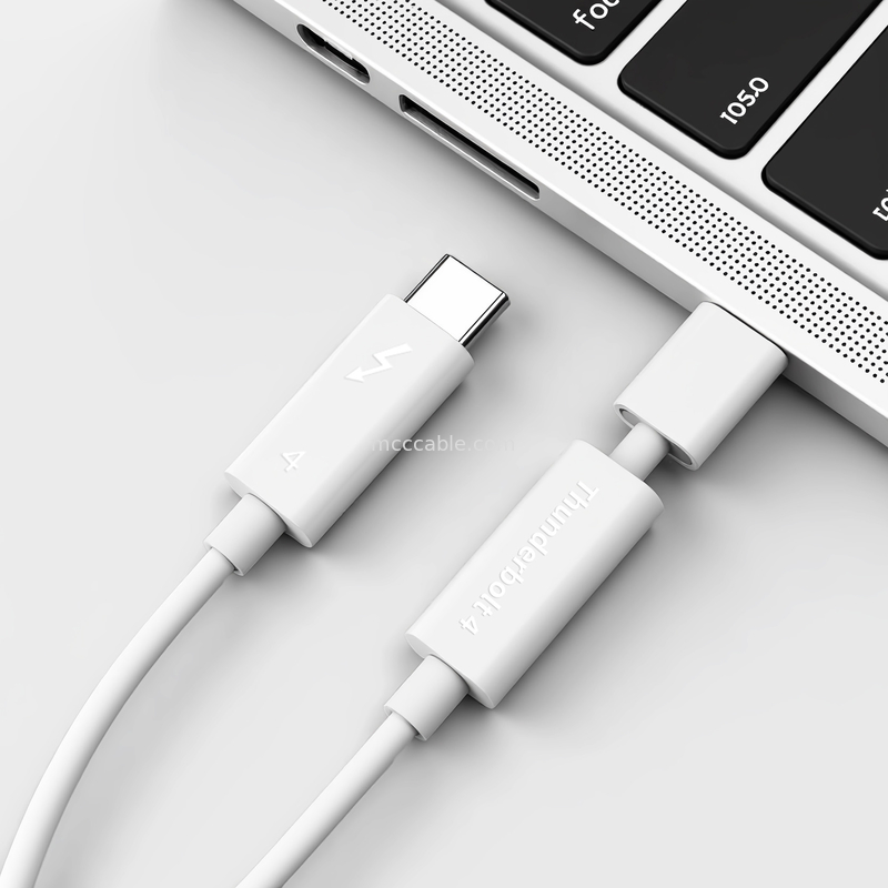 Thunderbolt 4 Geschwindigkeiten von 40 Gbps, unterstützt zwei 4K- oder einziges 8K-Display