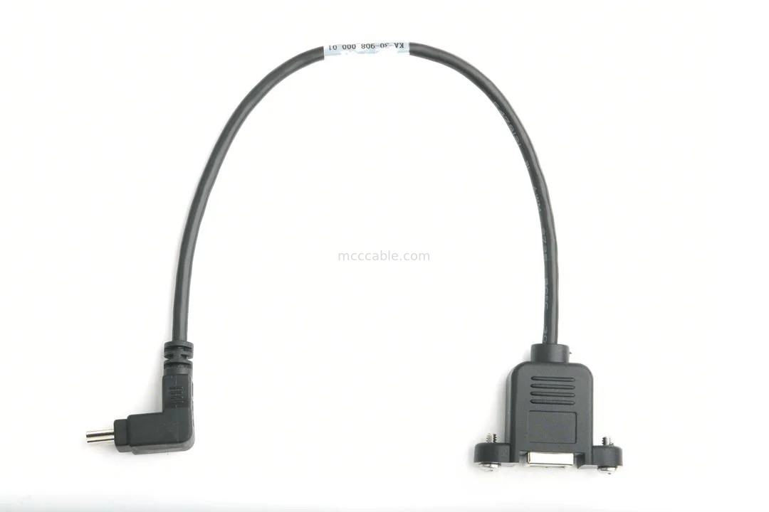 MOUNTABLE USB-PORT TYPE B weibliche Plattenmontage-Adapter zu USB MINI-B männliche Oberwinkel mit Formform