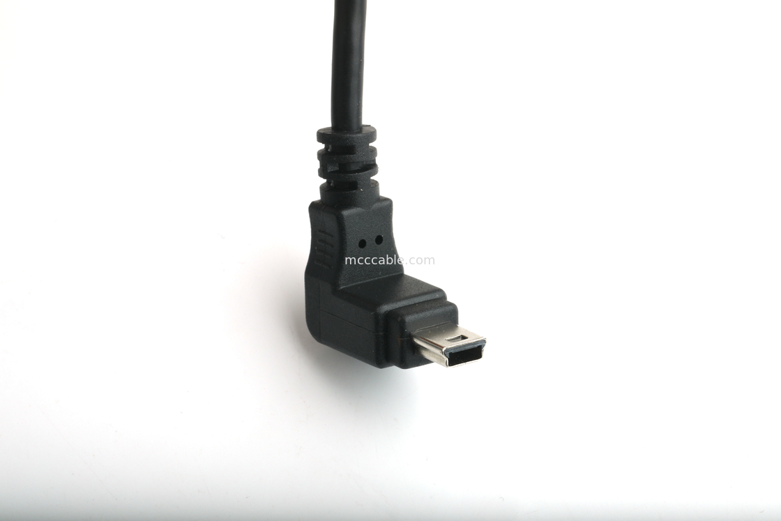 MOUNTABLE USB-PORT TYPE B weibliche Plattenmontage-Adapter zu USB MINI-B männliche Oberwinkel mit Formform