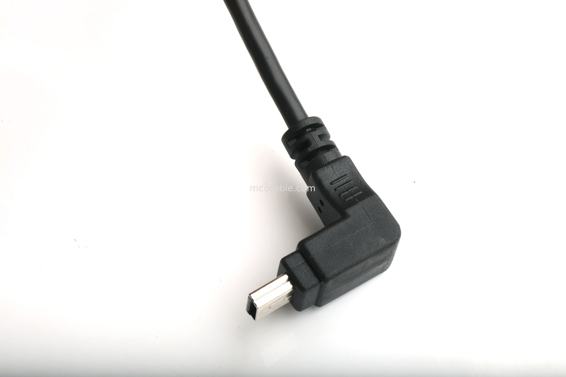MOUNTABLE USB-PORT TYPE B weibliche Plattenmontage-Adapter zu USB MINI-B männliche Oberwinkel mit Formform