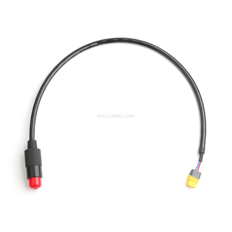 4-Kern-Stromkabel-Bauwerk 2-Pin-Anschluss 600V 125°C mit Wärmeschrumpfrohr