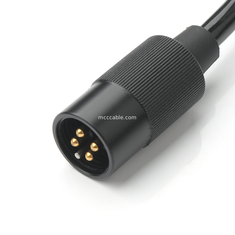 4-Kern-Stromkabel-Bauwerk 2-Pin-Anschluss 600V 125°C mit Wärmeschrumpfrohr