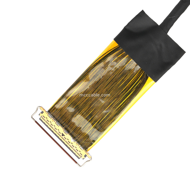 50-Pin-Mikro-Koaxialkabelanlage mit AWG38-geschütztem Draht für Hochgeschwindigkeitsdaten