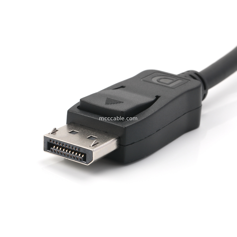 20-Pin DisplayPort Männlich-Frauen-Kabel, abgeschirmt 6,0 mm OD, 100Ω Impedanz