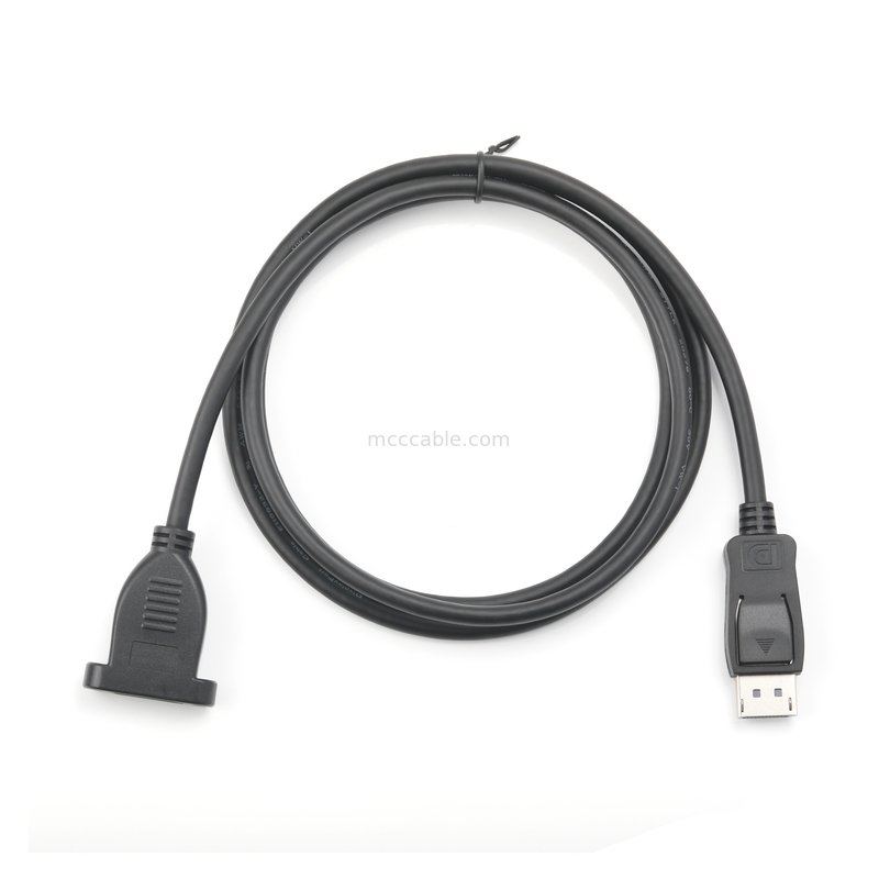20-Pin DisplayPort Männlich-Frauen-Kabel, abgeschirmt 6,0 mm OD, 100Ω Impedanz