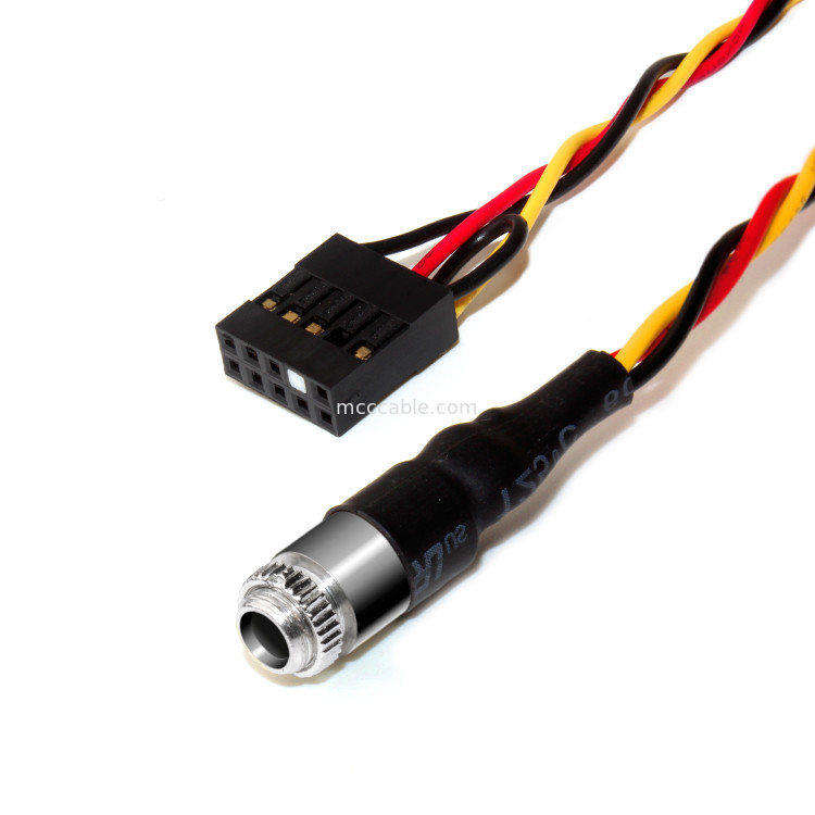 PLATTEN-BERG AUDIO-JACK Molex 22-55-2101 NEIGUNG 10POS 2.54MM TITEL-3.5MM
