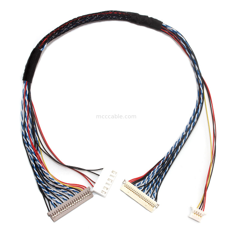 30 Kontakt-Neigung Df19 Pin LVDS des Kabel-1.0mm 1.25mm zu Df14