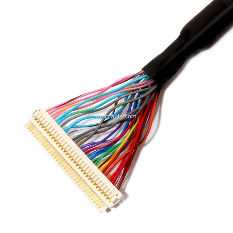 Erweiterung STUNDEN 30PIN LVDS Kabel, Df19-30s zu Df19-30s getrenntem Draht Lvds-Kabel