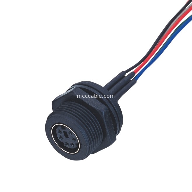 MD WF 6 Pin Mini Din Cable, Anzeigenverbindungsstück lvds Kabel IP67 gerades Isobus