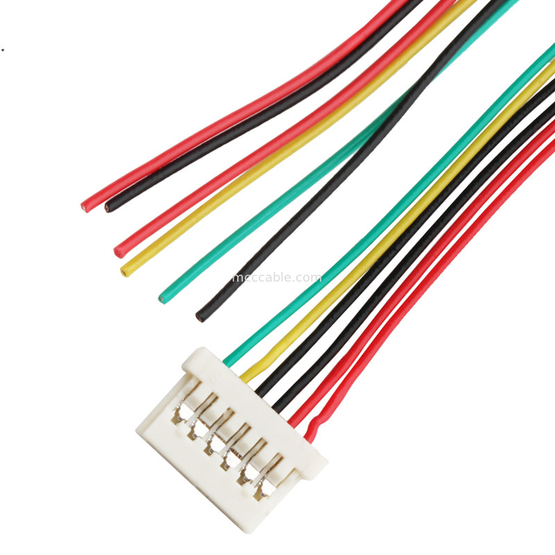 Kabel STUNDEN DF14 Lvds Neigung 6DS 1.25mm, das 6 Pin-lvds Anzeigenverbindungsstück quetschverbindet