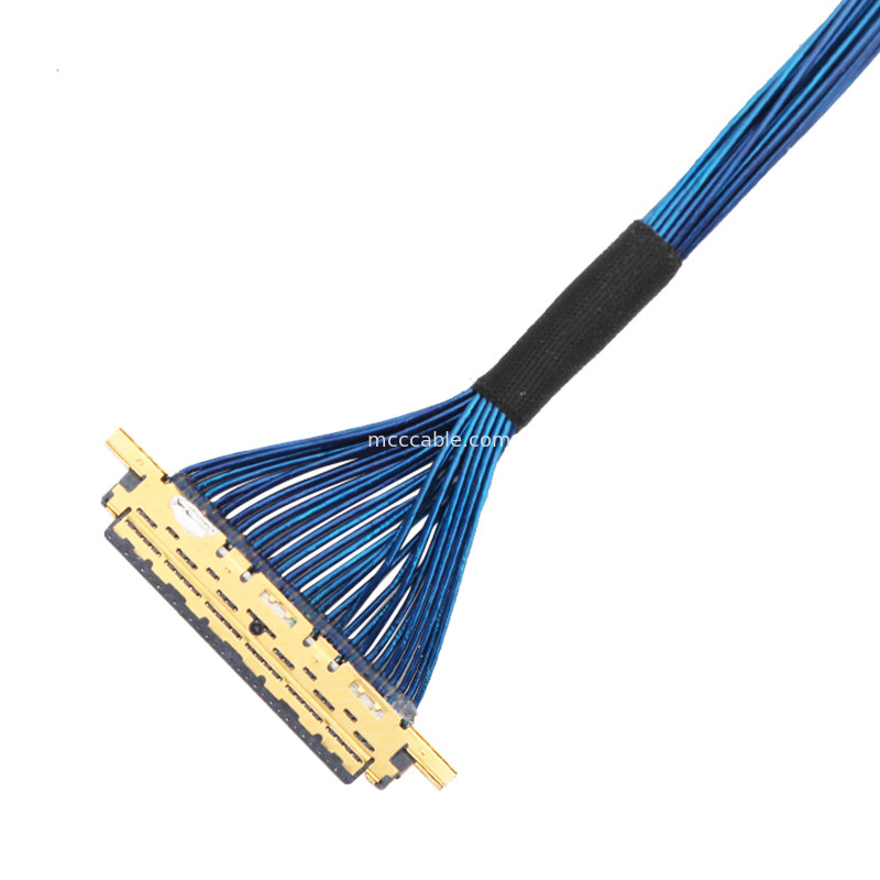 Mikrokoaxial 20453-230T-03 bis 20453-230T-03 Lvds Edp Kabelmontage 0,5 mm Schrägkeit