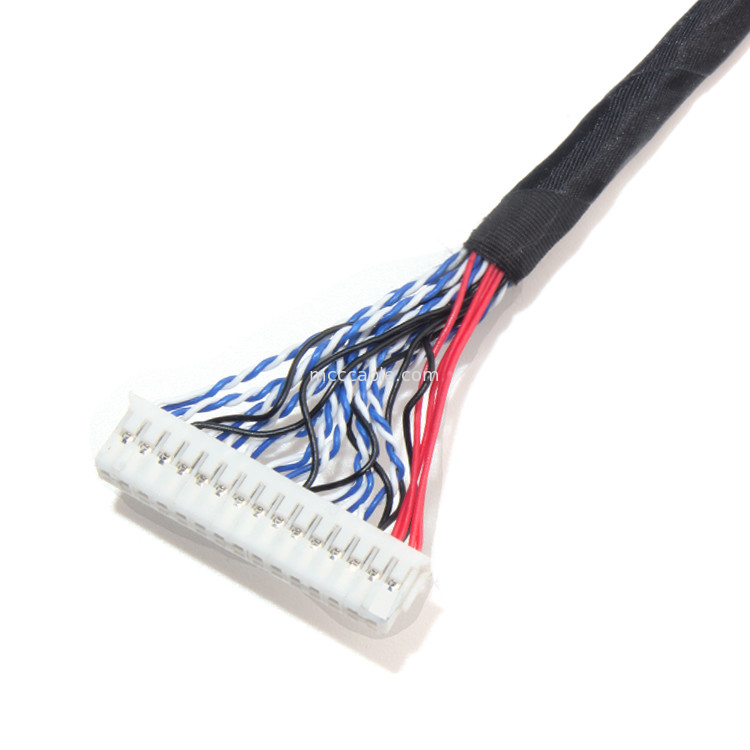 Neigung JAE Fix-30ssl-Hf 26AWG Lcd LVDS des Kabel-1.0mm zu EDV DER STUNDEN-Df13