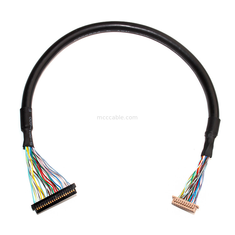 Des LCD-Verbindungsstück-LVDS Neigung 32AWG Kabel-1.0mm STUNDEN DF13-20DS-1.25C