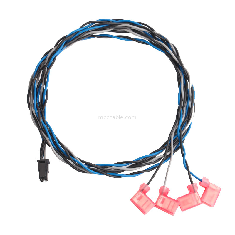 TE 2-520129-2 bis Mikro Molex 0430250408 passten die 3,0 Behälter-Doppelreihen-Drahtseil-Versammlung