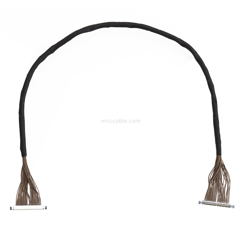 32-Pin-Mikro-Koaxialkabel mit 0,3 mm Pitch 20496-032T-40 Lvds-Kabel für Drohnen