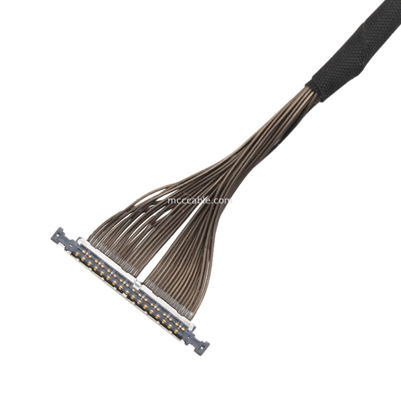 32-Pin-Mikro-Koaxialkabel mit 0,3 mm Pitch 20496-032T-40 Lvds-Kabel für Drohnen