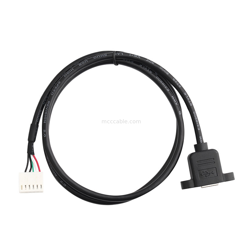 Kabelbaum Durachill Usb B 2.54mm Neigungs-A2542ha-6p Kabel-Platten-Stützteil