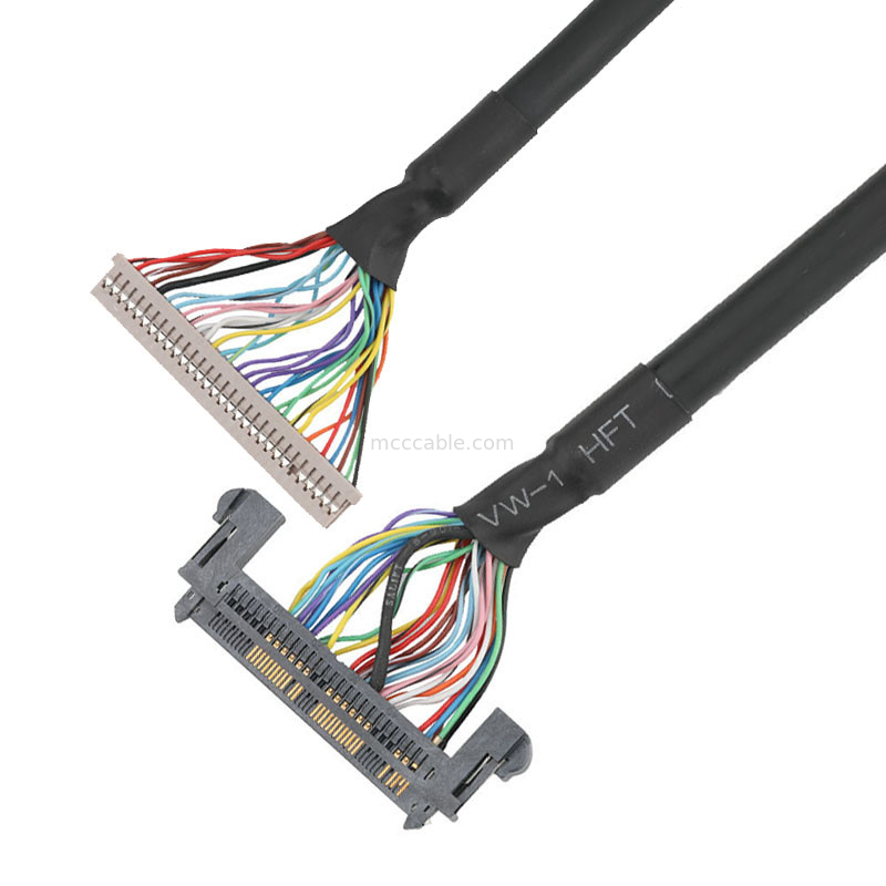 STUNDEN 1.25mm DF14-30S-1.25C JAE 0.5mm FI-RE51HL LVDS zum EDV-Kabel