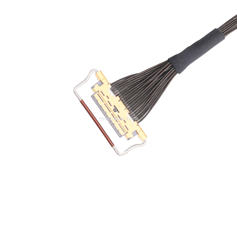 Horizontale fügende Art mikro-Koaxialverbindungsstück der Neigung 20453-220t-03 Soems Lvds des Kabel-0.5mm