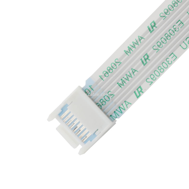 ROHS FFP/FPC 6Pin Weiß IS100-L08T-C46-C bis HS100-L08N-N62 Schwarz Schräg 1,0 mm OEM/ODM