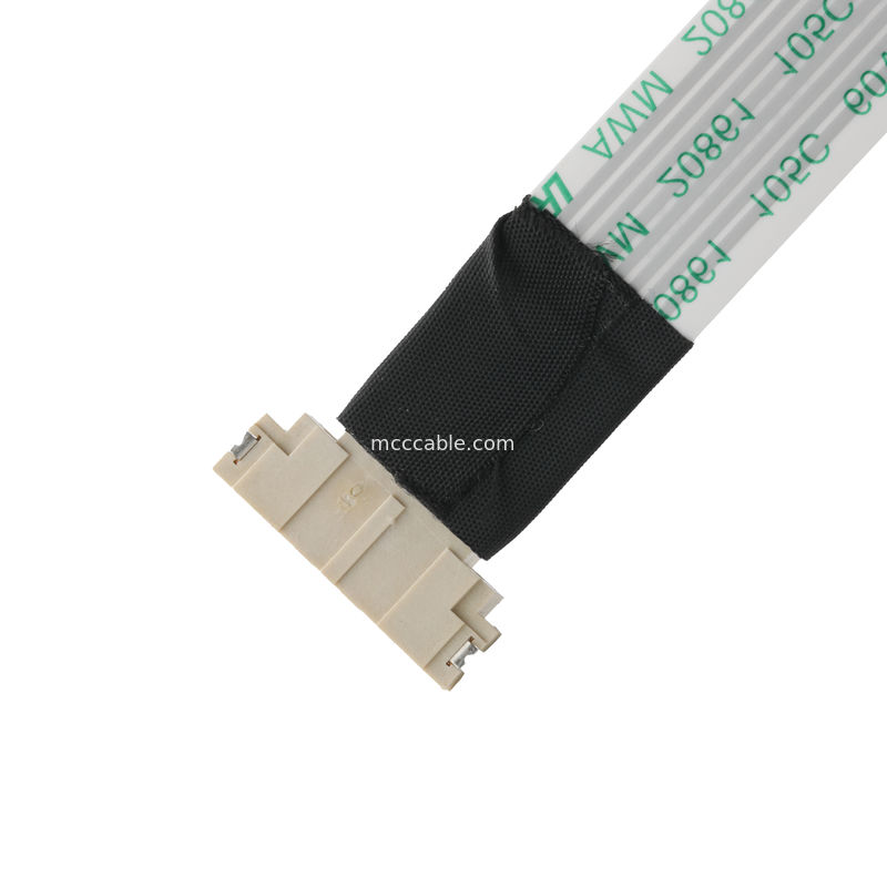 ROHS FFP/FPC 6Pin Weiß IS100-L08T-C46-C bis HS100-L08N-N62 Schwarz Schräg 1,0 mm OEM/ODM