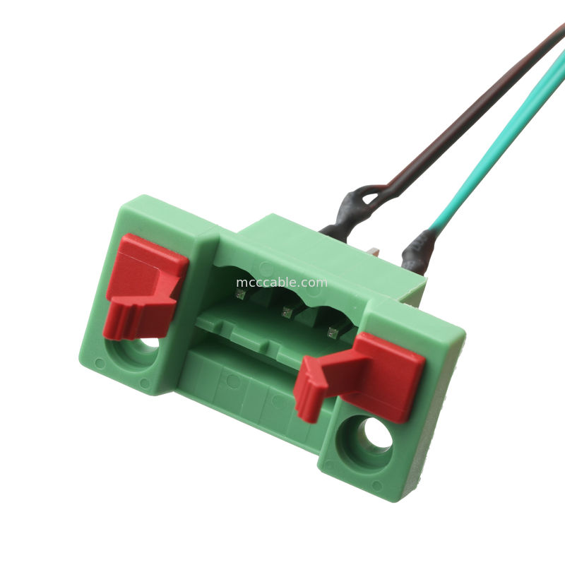 Kabelansatz nach Maßgabe von DFK-MSTB 2,5/3-G-5.08 bis JST EH-4P UL 1061 22AWG Kabel