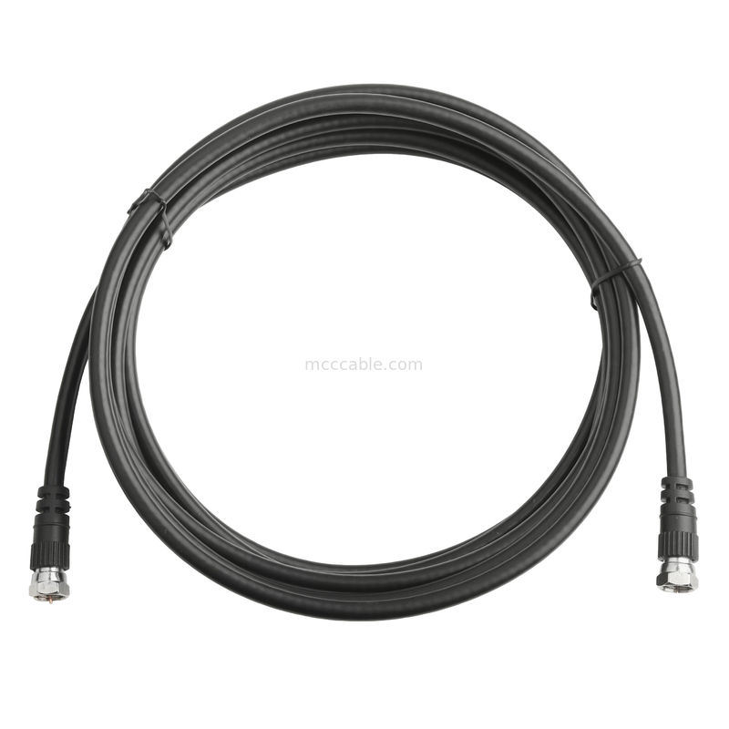 HF-Koaxialkabelanschlüsse RG-59 Doppelkopfanschluss Antennenempfang/WLAN-Signal