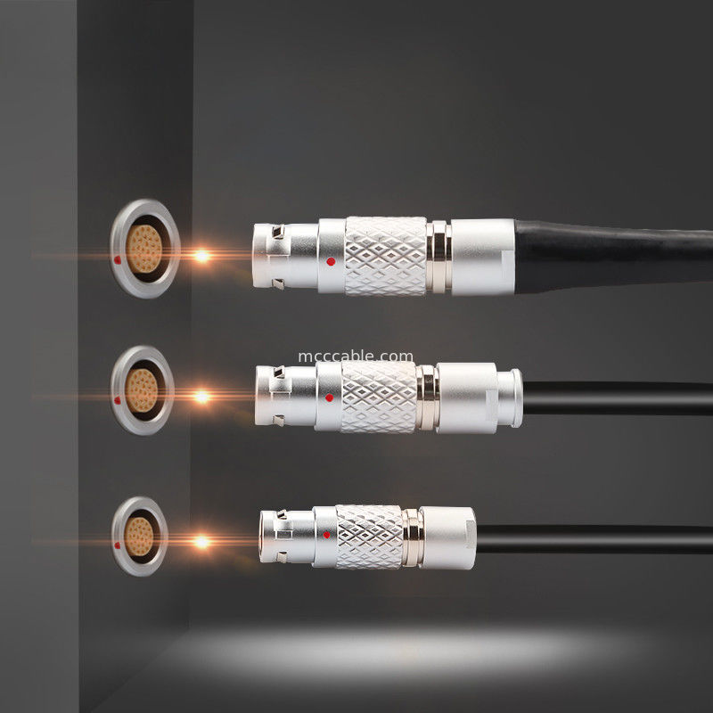 Selbstverriegelnde Steckverbinder LEB Serie FGG.1B 7Pin Männlicher Luftfahrtstecker Industrieller Kreislaufstecker