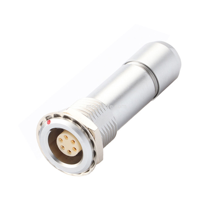 Industriewasserdichtes Kreislaufanschluss B-Serie Z10 6P weibliche Universal-Doppelmutterkabelklemme für Innenräume zur Befestigung des Kabels