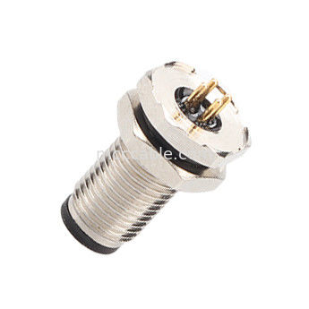 Kreisförmiger Stecker M5 Code-A Wasserdichte Serie Panel Flansche PCB Männliche Steckdose Unterstützung 3-Kern und 4-Kern Anpassung IP67