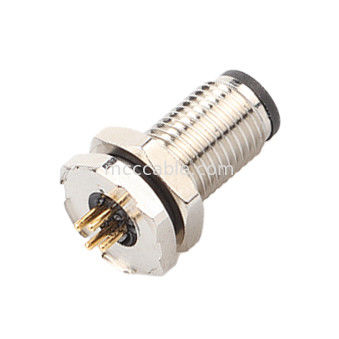 Kreisförmiger Stecker M5 Code-A Wasserdichte Serie Panel Flansche PCB Männliche Steckdose Unterstützung 3-Kern und 4-Kern Anpassung IP67