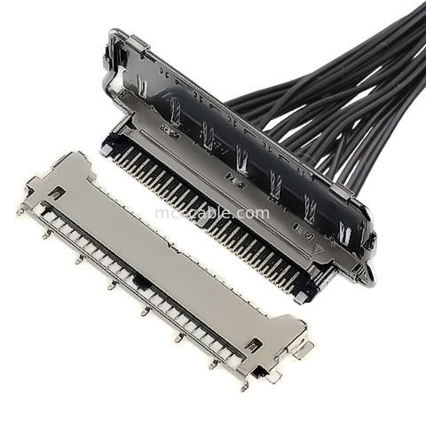 lvds Verbindungsstück schreibt 40 horizontaler fügender Art Stift-lvds Verbindungsstücks 20977-040T 040E 01 Mikro-Koaxialverbindungsstück