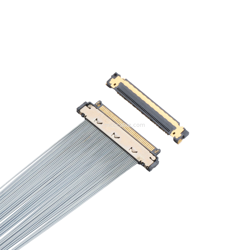 KEL XSL20-48S Mikrokoaxkabel mit 0,25 mm Schwung, 44AWG PFA, doppelter UV-Klebstoff