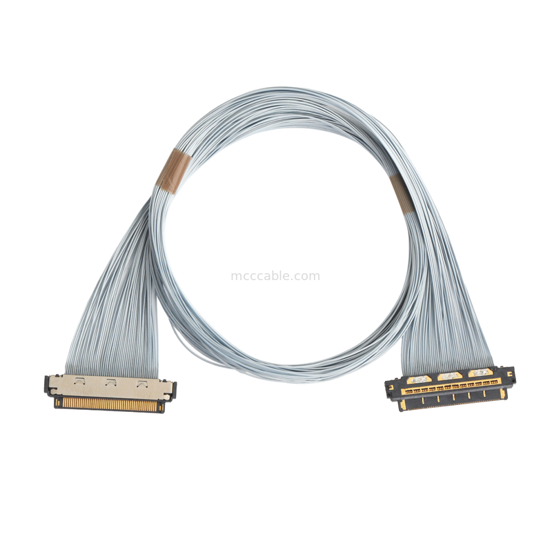 KEL XSL20-48S Mikrokoaxkabel mit 0,25 mm Schwung, 44AWG PFA, doppelter UV-Klebstoff