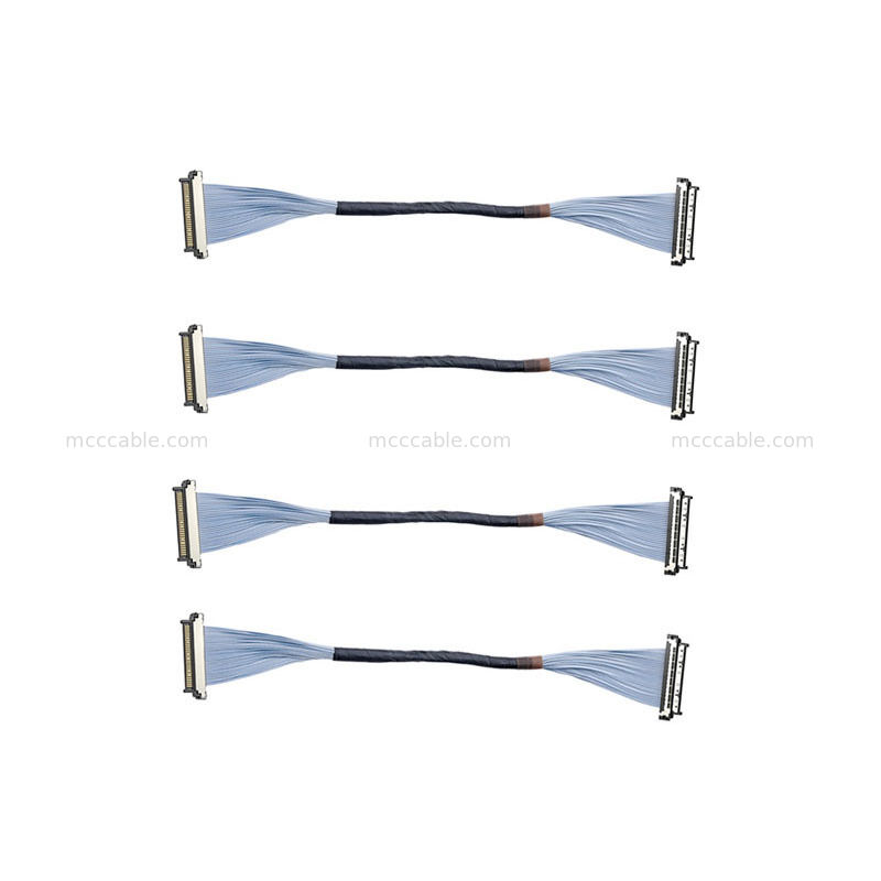 0.4mm USL20-30SS-050C Mikro-Koaxkabel militärisch schlag- und schwingungsbeständig für taktische Kameras