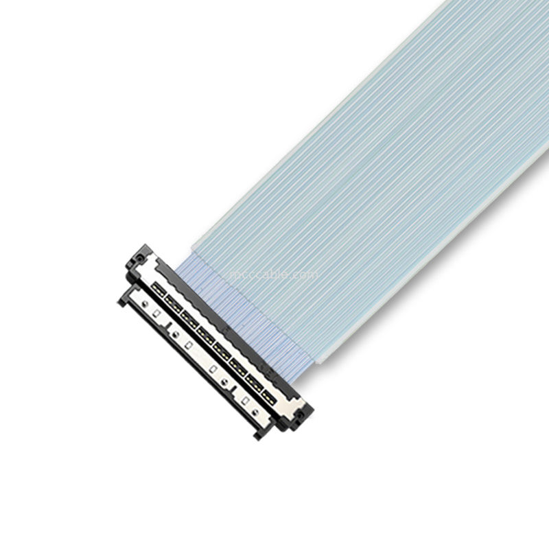 USL20-30SS-045BH 0,4 mm Mikrokosaxialbandkabel chemikalienbeständig für industrielle Bildverarbeitungssysteme