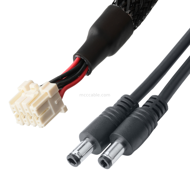 3.3mm Pitch to DC Plug 2.5x5.5mm Kabelmontage - UL2464 20AWG PVC