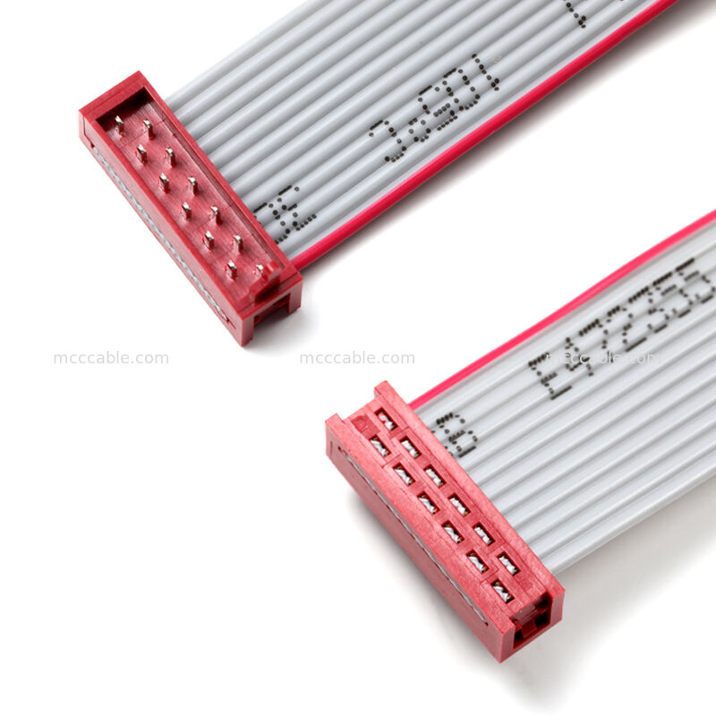 IDC-Flachbandkabel-Baugruppe – 2,54 mm zweireihiger Stecker, kundenspezifisch OEM