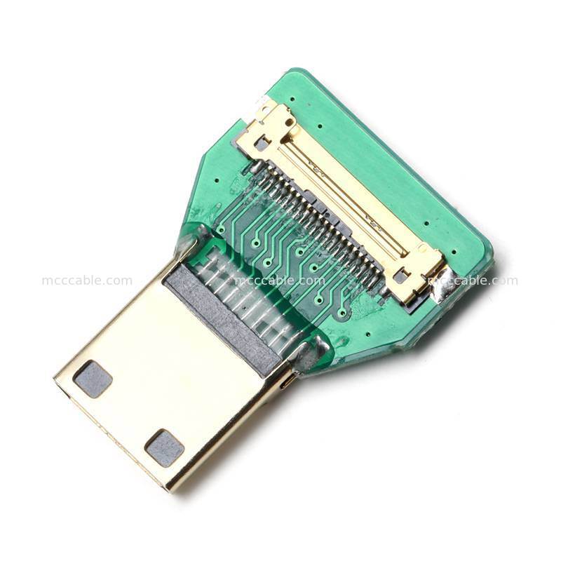Benutzerdefinierte Mikro-HDMI-zu-Mini-HDMI-Mikro-Koaxkabelanordnung für eingebettete Display-Systeme