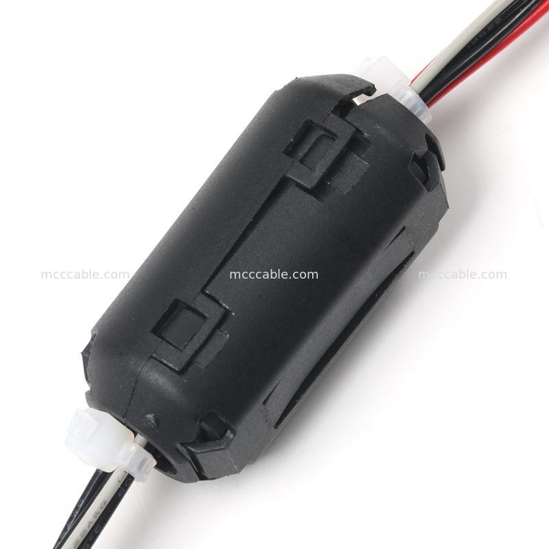 Molex Nano-Fit 4 Pin Power Harness with Ferrite Core and Fully Insulated Quick Disconnect Terminals