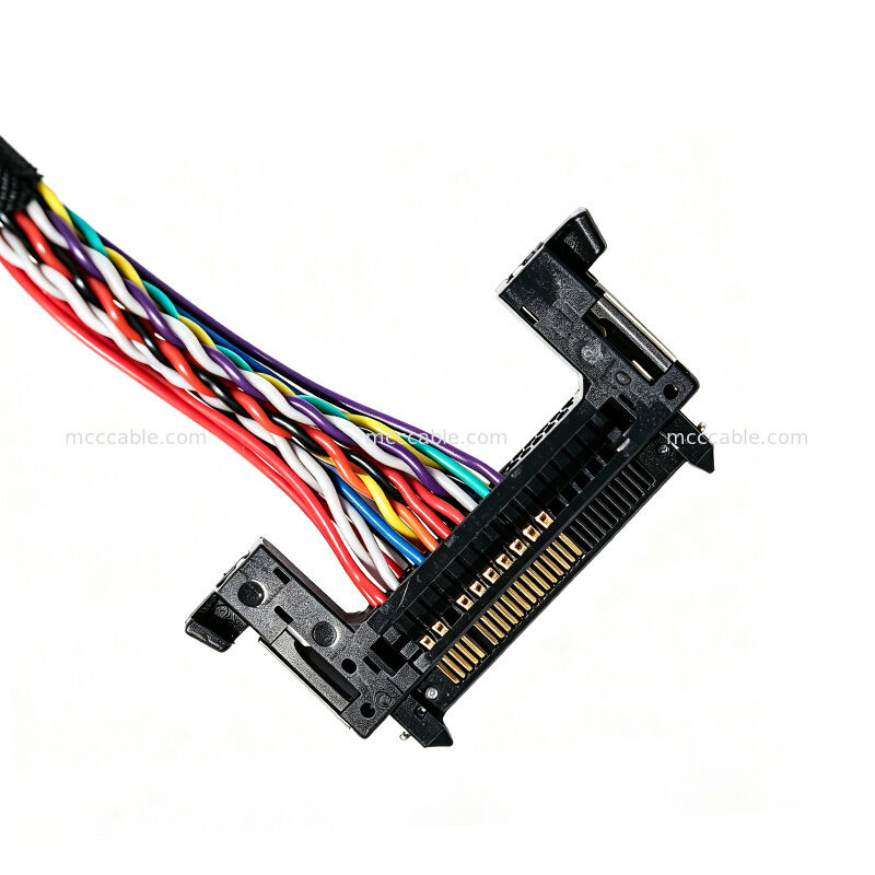 FI-RE31HL DF19-20P LVDS Cable Assembly 24 Inch Custom High Speed Micro Coaxial