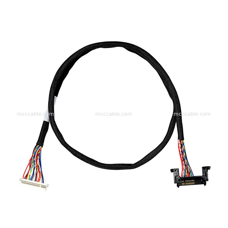 FI-RE31HL DF19-20P LVDS Cable Assembly 24 Inch Custom High Speed Micro Coaxial