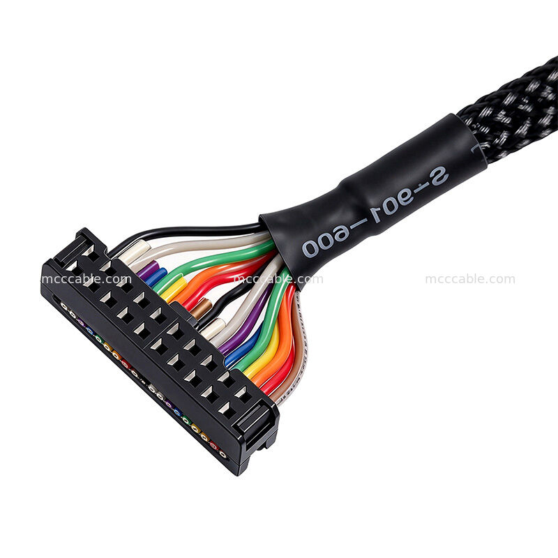 DF11-20DS-2C 20-Pin IDC Front Panel Cable Custom Medical High Speed Ribbon Harness