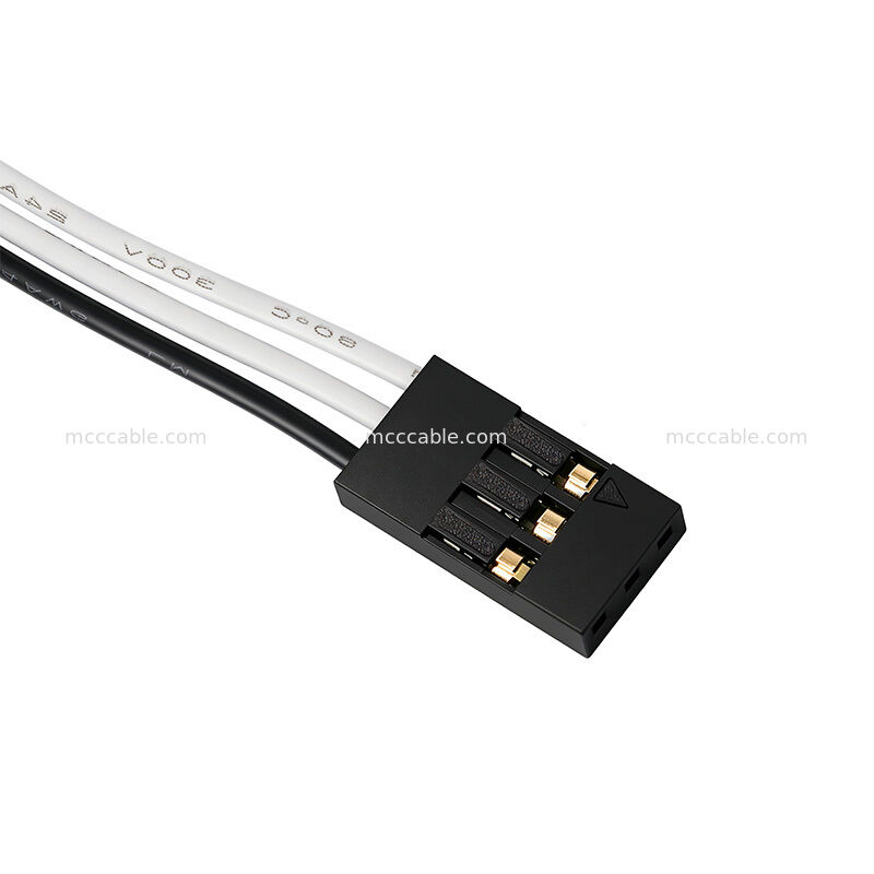 Custom 310mm 3 Pin Light Bar Cable Assembly HX25402-3Y UL1007 24AWG Wire Harness