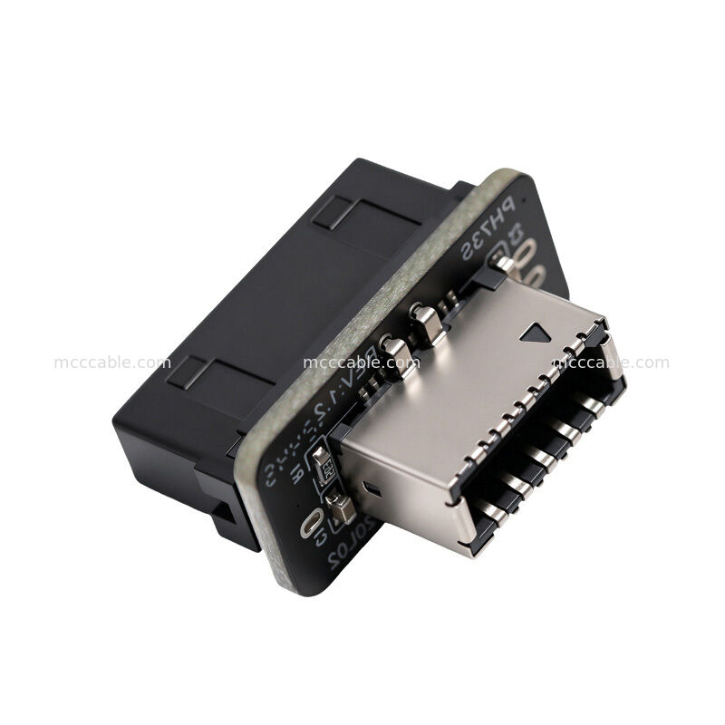 USB 3.0 19 Pin to Vertical USB Type E Front Panel Adapter Motherboard Converter