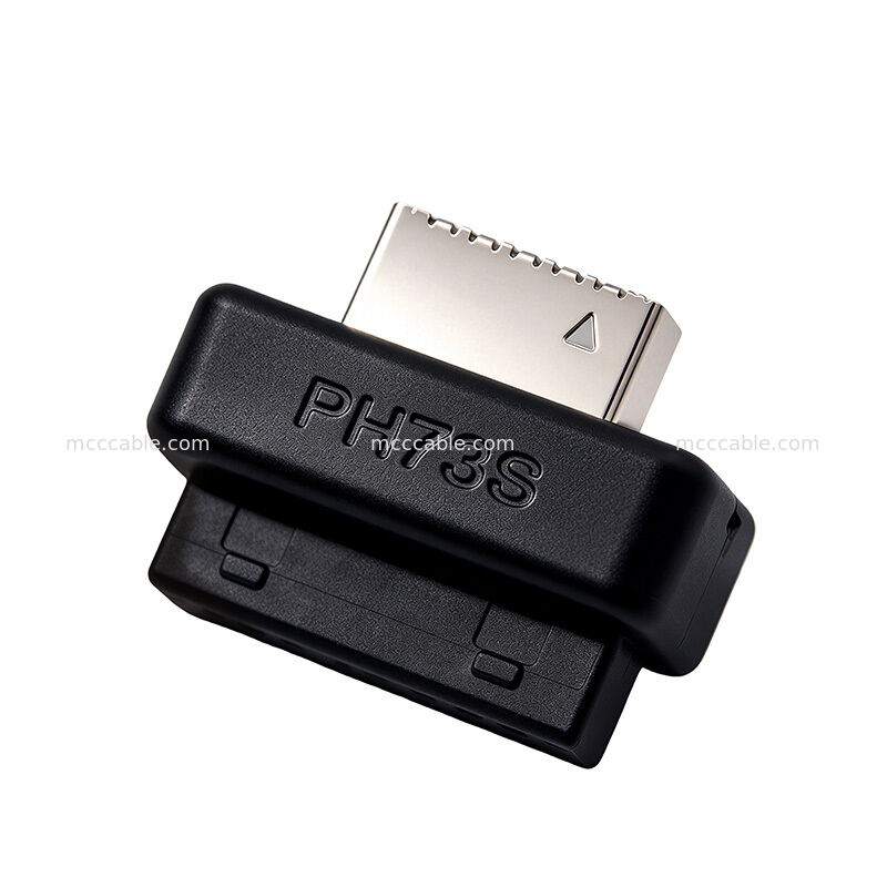 USB 3.0 19 Pin to Vertical USB Type E Front Panel Adapter Molded One Piece Construction